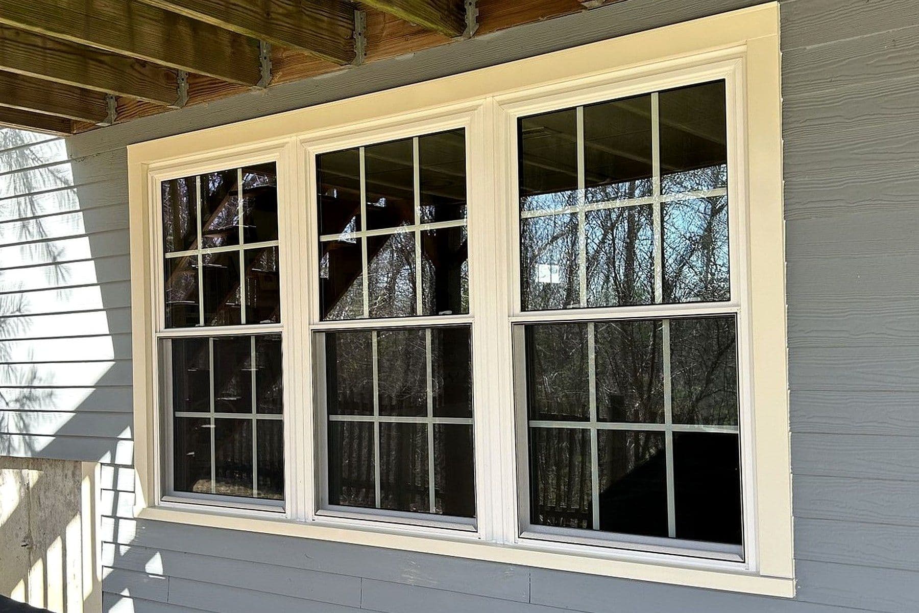 Double-hung replacement windows installed by Kubala Home Improvement