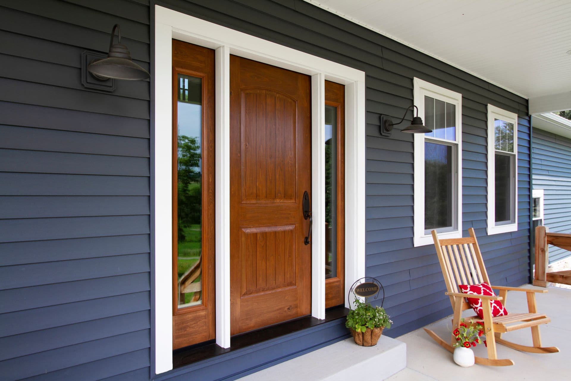 Beautiful new entry door.